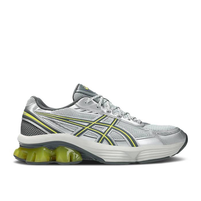 アシックス Asics 【 Gel Kinetic Fluent 'Glacier Grey Lime' Men Glacier Grey/Steel Grey 】 灰色 グレー 靴 メンズ靴 スニーカー メンズ 灰色 グレー Steel スティール