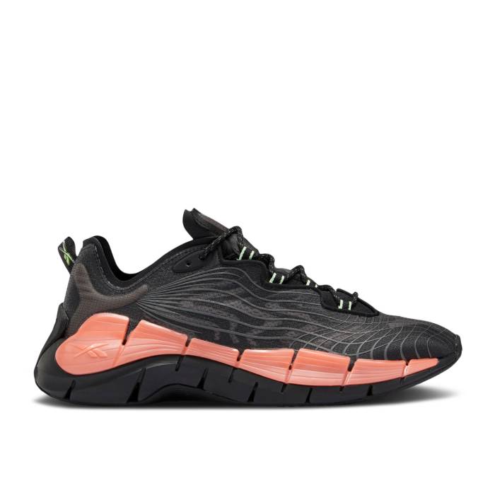 リーボック Reebok 【 Zig Kinetica 2 'Black Orange Flare' Men Black/Orange Flare/Neon Mint 】 Zig ジグ orange 橙・オレンジ 靴 メンズ靴 スニーカー メンズ 黒色 ブラック orange 橙・オレンジ