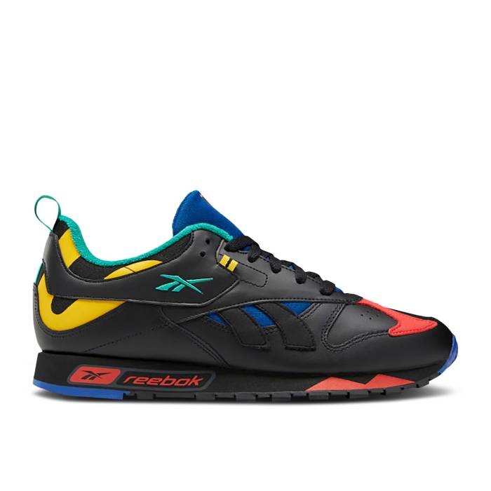 リーボック Reebok 【 Classic Leather Rc 1 'Color Pop' Men Black/Cobalt/Emerald 】 クラシック レザー 靴 メンズ靴 スニーカー メンズ 黒色 ブラック