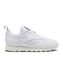 リーボック Reebok 【 Classic Leather 'White Vector Navy' Men White/Chalk/Vector Navy 】 クラシック レザー 靴 メンズ靴 スニーカー メンズ 白色 ホワイト 紺色 ネイビー