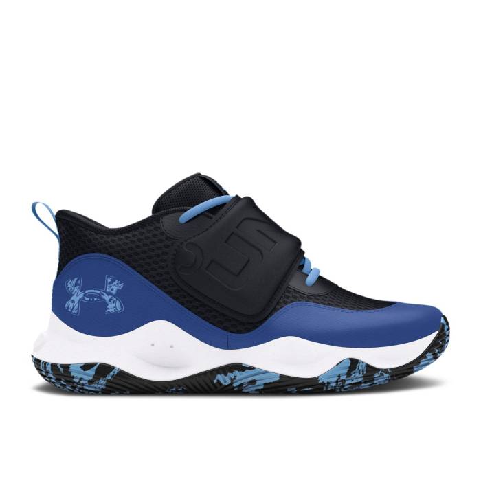 アンダーアーマー Under Armour 【 Zone Bb 2 Ps 'Black Tech Blue' Youth Black/Tech Blue/Horizon Blue 】 zone ゾーン テック キッズ ベビー マタニティ キッズファッション 靴 スニーカー ジュニア キッズ 黒色 ブ