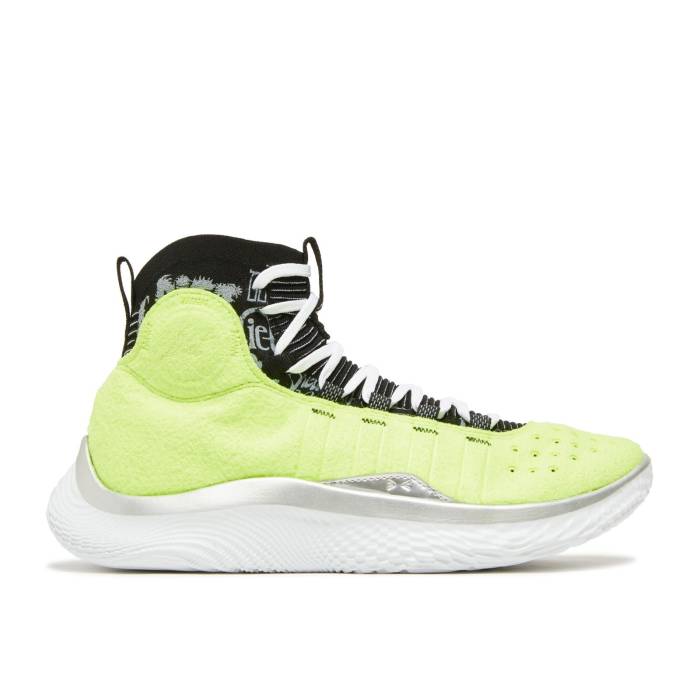 Curry Brand 【 Diet Starts Monday X Curry 4 Flotro 'Tennis Ball' Men Quirky Lime/Black/Metallic Silver 】 カリー 靴 メンズ靴 スニーカー メンズ ライム 黒色 ブラック Silver 銀色・シルバー