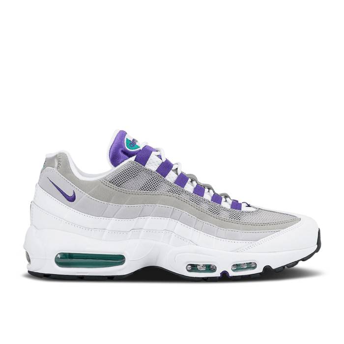 ʥ Nike  Air Max 95 'Grape' 2015 Men White/Court Purple/Emerald Gree...