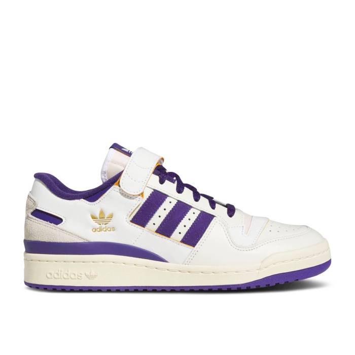 アディダス Adidas 【 Forum 84 Low 'Off White Collegiate Purple' Men Off White/Collegiate Purple/Cream White 】 フォーラム 白色 ホワイト 靴 メンズ靴 スニーカー メンズ 白色 ホワイト Purple 紫・パープル クリーム