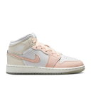ナイキ エアジョーダン Air Jordan 【 Jordan 1 Mid Gs 'Sail Guava Ice' Youth Sail/Guava Ice/S...