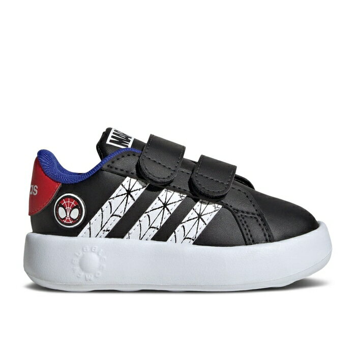 ǥ Adidas  Marvel X Grand Court I 'Spider-Man' Infant Core Black/C...