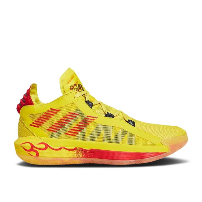 アディダス Adidas 【 Dame 6 'Hot Rod' Men Team Yellow/Core Black/Scarlet 】 靴 メンズ靴 スニーカー メンズ Team チーム yellow 黄色・イエロー コア 黒色 ブラック