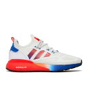アディダス Adidas 【 Zx 2K Boost 'White Gradient' Men Cloud White/Solar Red/Blue 】 ブースト 靴 メンズ靴 スニーカー メンズ 白色 ホワイト Red 赤・レッド 青色 ブルー(4)