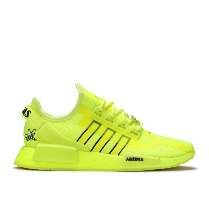 楽天スニケスアディダス Adidas 【 Nmd_R1 V2 J 'Solar Yellow' Youth Solar Yellow/Core Black/Cloud White 】 キッズ ベビー マタニティ キッズファッション 靴 スニーカー ジュニア キッズ yellow 黄色・イエロー コア 黒色 ブ