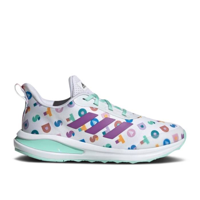 ǥ Adidas  Lego X Fortarun Big Kid 'Dots - White' Youth Cloud White/Lab Purple/Clear Mint  å ٥ӡ ޥ˥ƥ åեå  ˡ ˥ å  ۥ磻 Purple 硦