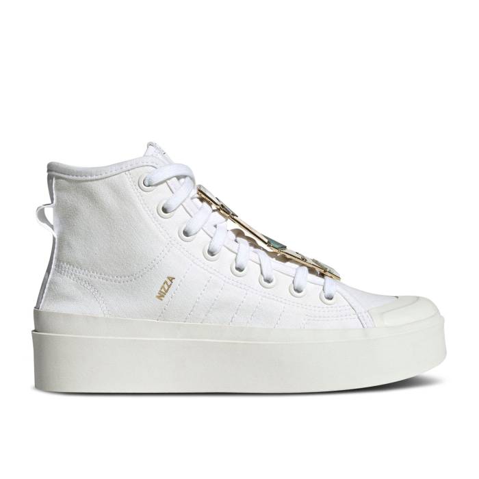 楽天スニケスアディダス Adidas 【 Wmns Nizza Bonega Mid 'Marbled Lace' Women Cloud White/Cloud White/Gold Metallic 】 ミッド 靴 レディース靴 スニーカー レディース 白色 ホワイト ゴールド