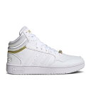 アディダス Adidas 【 Wmns Hoops 3.0 Mid Classic 'Gold Metallic' Women Cloud White/Cloud White/Gold Metallic 】 ミッド クラシック 靴 レディース靴 スニーカー レディース 白色 ホワイト ゴールド
