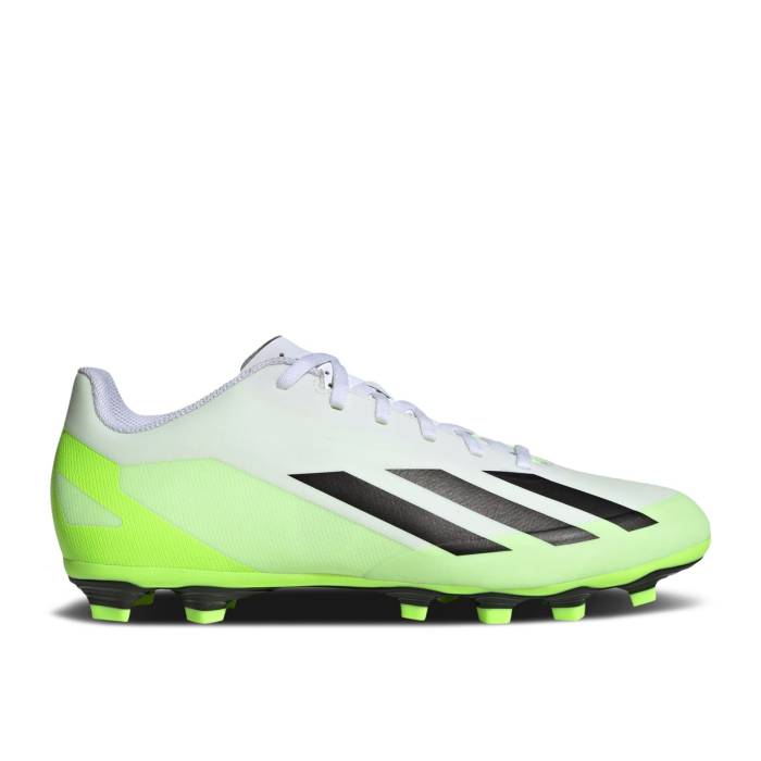 アディダス Adidas 【 X Crazyfast.4 Fg 'Crazyrush Pack' Men Cloud White/Core Black/Lucid Lemon 】 靴 メンズ靴 スニーカー メンズ 白色 ホワイト コア 黒色 ブラック