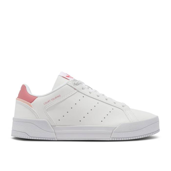 ǥ Adidas  Court Tourino J 'White Hazy Rose' Youth Footwear White/Footwear W...