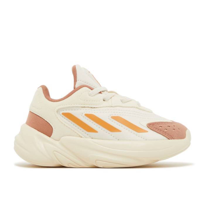楽天スニケスアディダス Adidas 【 Ozelia El I 'White Orange Clay Strata' Infant Cloud White/Bold Orange/Clay Strata 】 orange 橙・オレンジ キッズ ベビー マタニティ ベビーファッション 靴 スニーカー ベビー 白色 ホワイト or