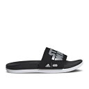 アディダス Adidas 【 Star Wars X Adilette Comfort Slide Kids 'Black Silver Metallic' Youth Core Black/Silver Metallic/Cloud White 】 アディレッタ Slide サンダル Silver 銀色・シルバー キッズ ベビー マタニティ キッズフ(4)