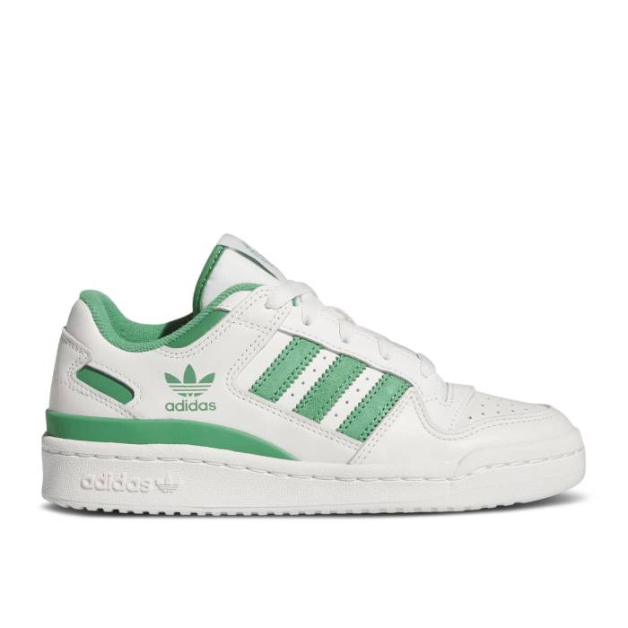 ǥ Adidas  Forum Low Cl J 'White Preloved Green' Youth Cloud White...