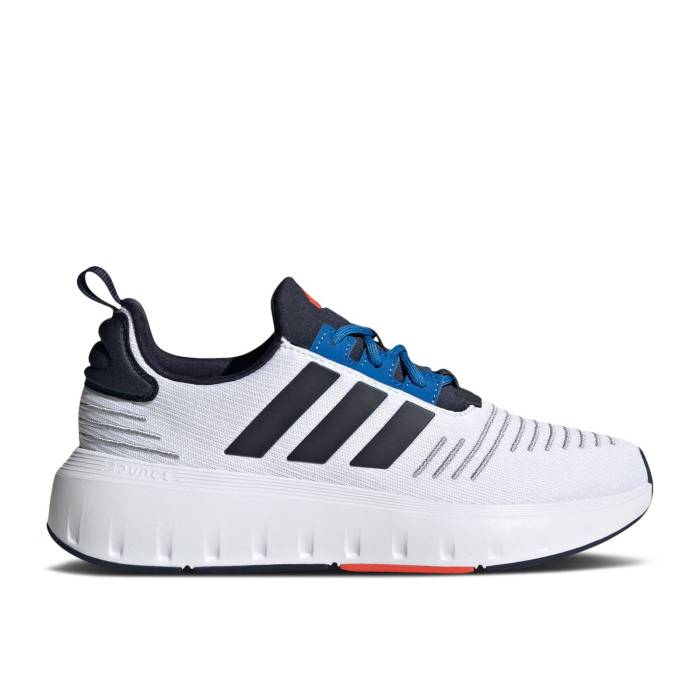 アディダス Adidas 【 Swift Run J 'White Legend Ink Royal' Youth Cloud White/Legend Ink/Bright Ro..