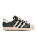 アディダス Adidas 【 Wmns Superstar 82 'Black Pink Ribbon Laces' Women Core Black/Off White/Wonder Aqua 】 Superstar スーパースター pink ピンク 靴 レディース靴 スニーカー レディース コア 黒色 ブラック 白色 ホ