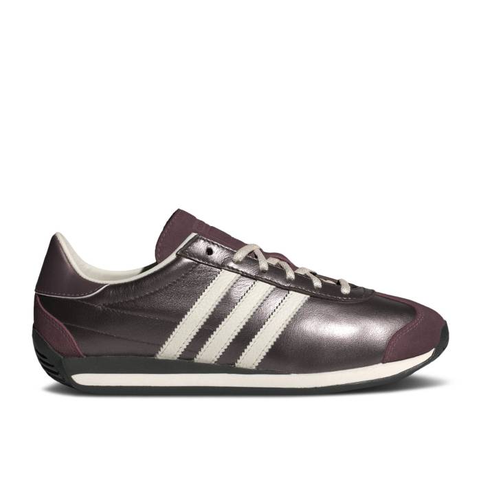 アディダス Adidas 【 Wmns Country Og 'Plum Off White' Women Supplier Colour/Off White/Core Black 】 カントリー 靴 レディース靴 スニーカー レディース 白色 ホワイト コア 黒色 ブラック