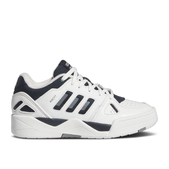 ǥ Adidas  Midcity Low J 'White Aurora Ink' Youth Core White/Auror...