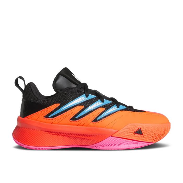 楽天スニケスアディダス Adidas 【 Dame Certified 3 J 'Solar Red' Youth Solar Red/Core Black/Cloud White 】 キッズ ベビー マタニティ キッズファッション 靴 スニーカー ジュニア キッズ Red 赤・レッド コア 黒色 ブラック