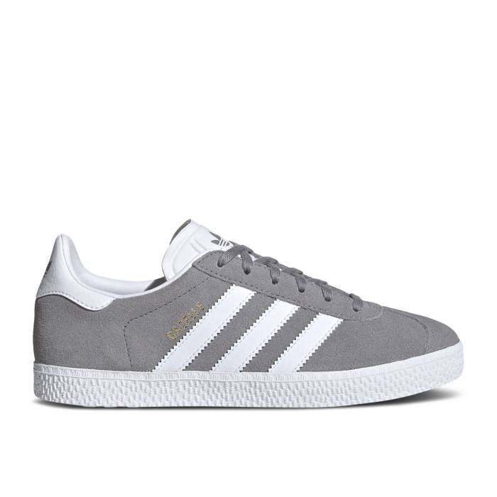 ǥ Adidas  Gazelle J 'Grey' Youth Grey Three/Cloud White/Gold Meta...