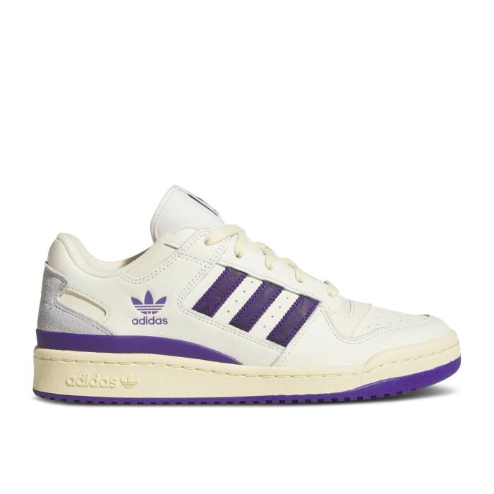 アディダス Adidas 【 Forum Low Cl 'Cream White Collegiate Purple' Men Cream White/Collegiate Purple/Warm Vanilla 】 フォーラム 白色 ホワイト 靴 メンズ靴 スニーカー メンズ クリーム 白色 ホワイト Purple 紫・パー