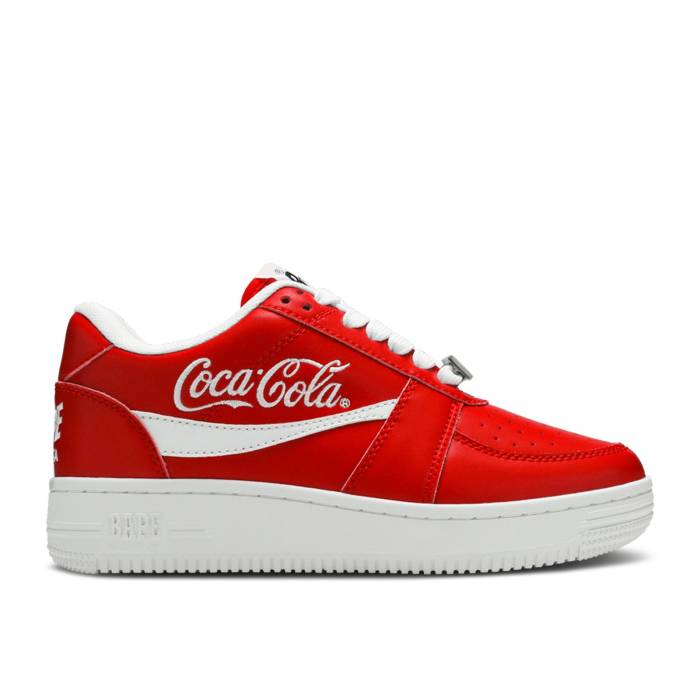 楽天スニケスベイプ Bape 【 Coca-Cola X Sta Low 'Red' Men Red/White 】 靴 メンズ靴 スニーカー メンズ Red 赤・レッド 白色 ホワイト