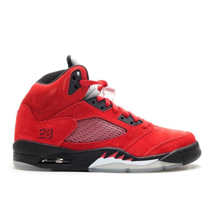 ʥ硼 Air Jordan  Jordan 5 Retro 'Raging Bull Red Suede' Men Va...