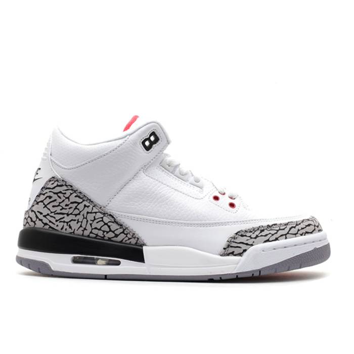 ʥ硼 Air Jordan  Jordan 3 Gs Retro '88' Youth White/Fire Red-C...