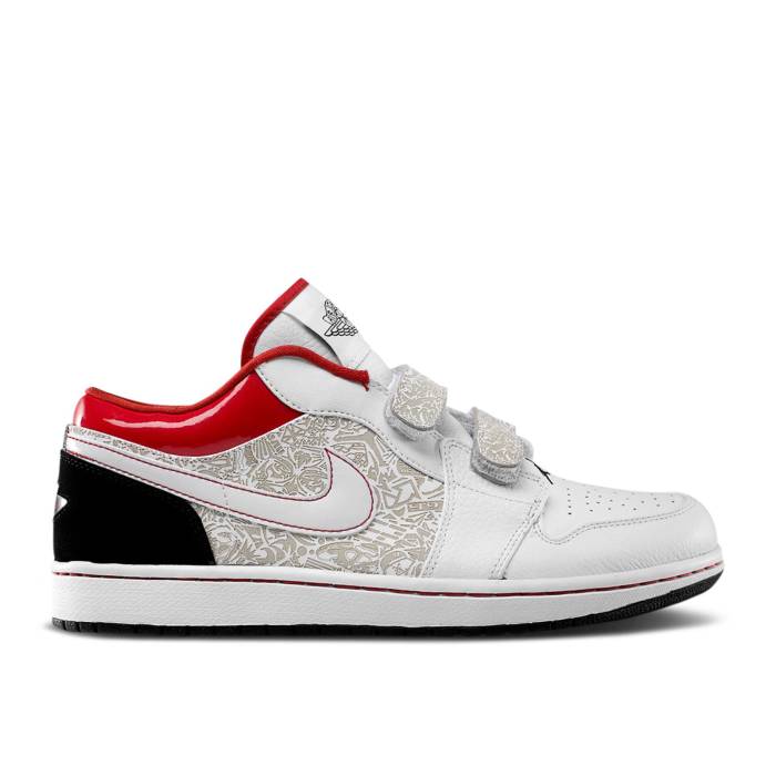 ʥ硼 Air Jordan  Jordan 1 Low Velcro 'Varsity Red' Men White/Varsity Red...