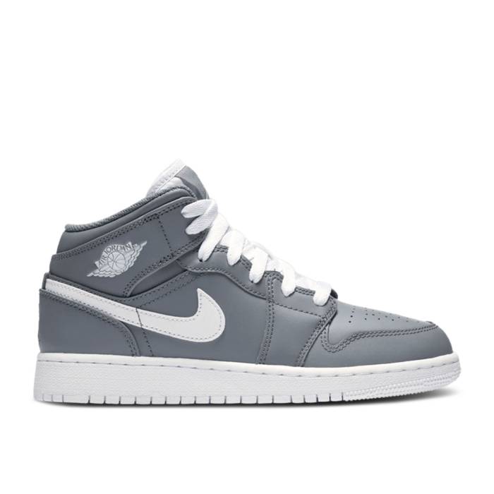 ʥ硼 Air Jordan  Jordan 1 Mid Bg 'Cool Grey' Youth Cool Grey/W...