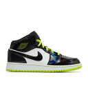エアジョーダン Air Jordan 【 Jordan 1 Mid Se Gs 'Black Cyber' Youth 】 ミッド キッズ ベビー マタニティ キッズファッション 靴 スニーカー ジュニア キッズ(4)