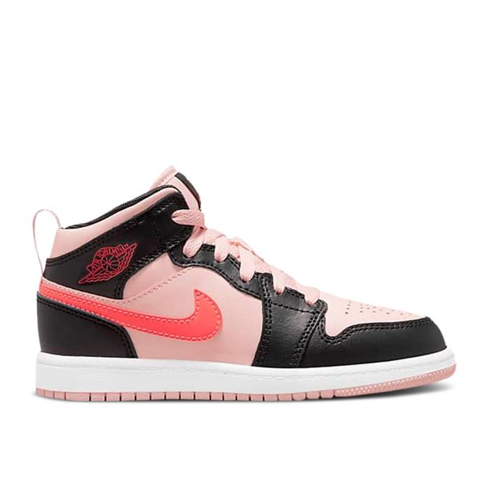 ʥ硼 Air Jordan  Jordan 1 Mid Ps 'Black Pink Crimson' Youth At...