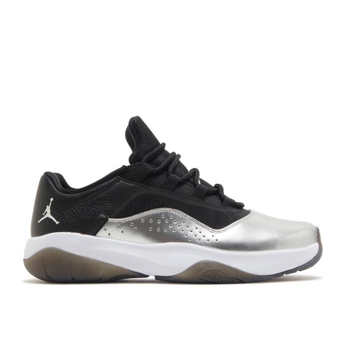 ʥ硼 Air Jordan  Wmns Jordan 11 Cmft Low 'Silver Toe' Women Black/White/Sail/Metallic Silver   ǥ ˡ ǥ  ֥å  ۥ磻 Silver 俧С