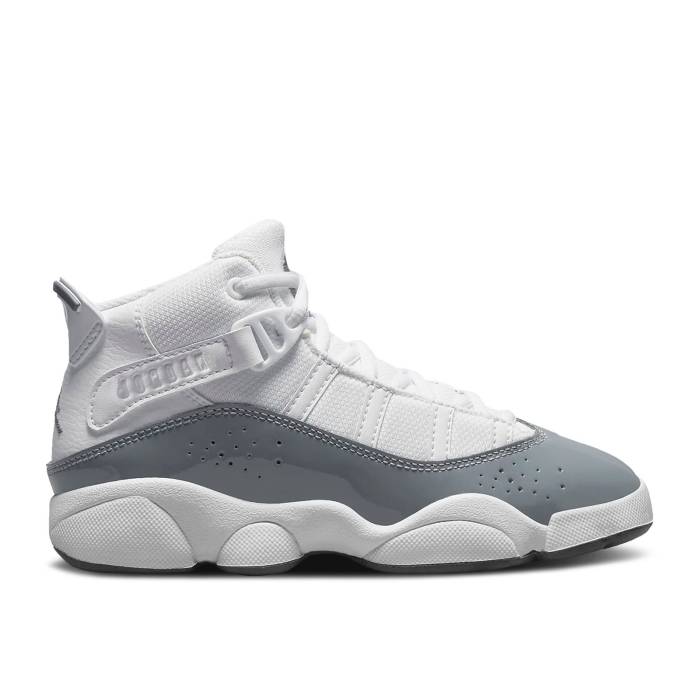 ʥ硼 Air Jordan  Jordan 6 Rings Ps 'White Cool Grey' Youth Whi...