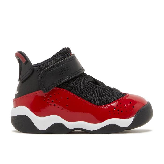 ʥ硼 Air Jordan  Jordan 6 Rings Td 'Fitness Red' Infant Black/...