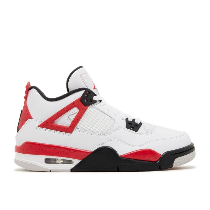 ʥ硼 Air Jordan  Jordan 4 Retro Gs 'Red Cement' Youth White/Fi...