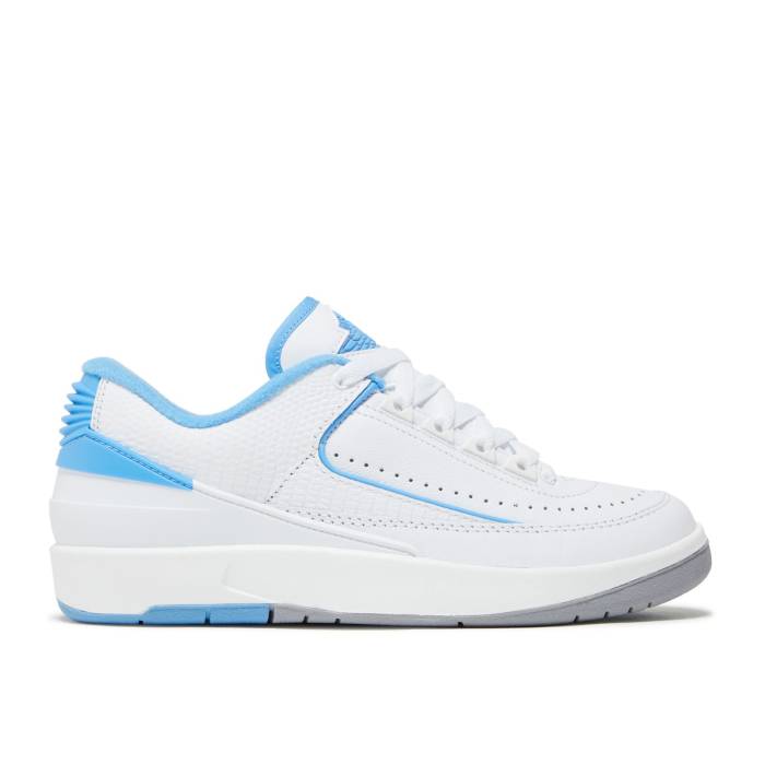 楽天スニケスナイキ　エアジョーダン Air Jordan 【 Jordan 2 Retro Low Gs 'Unc' Youth White/University Blue 】 レトロ キッズ ベビー マタニティ キッズファッション 靴 スニーカー ジュニア キッズ 白色 ホワイト 青色