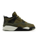 ナイキ エアジョーダン Air Jordan 【 Jordan 4 Retro Se Craft Td 'Olive' Infant Medium Olive/Pale Vanilla/Khaki/Black/Sail 】 レトロ キッズ ベビー マタニティ ベビーファッション 靴 スニーカー ベビー olive オリ
