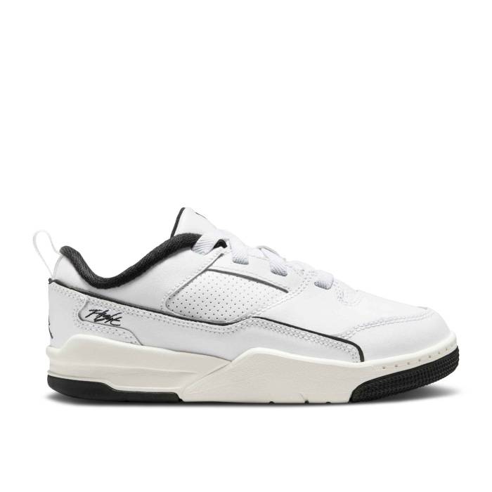 ナイキ エアジョーダン Air Jordan 【 Jordan Flight Court Ps 'White Black' Youth White/Sail/B...