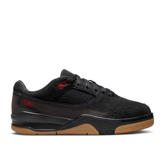 ʥ硼 Air Jordan  Jordan Flight Court Gs 'Black Red Gum' Youth Black/Gum ...