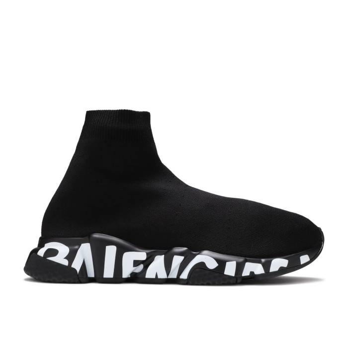 バレンシアガ Balenciaga 【 Speed Sneaker 'Midsole Graffiti - Black White' Men Black/Whi...