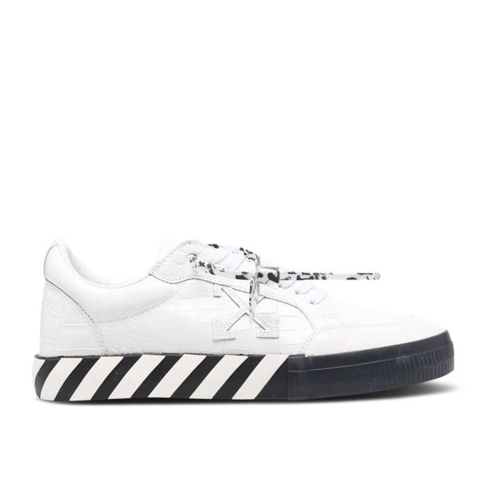 オフホワイト Off-White 【 Vulc Sneaker 'Croco - White' Men White/Black 】 靴 スニーカー 靴 メン..