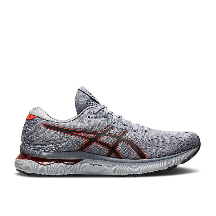 アシックス Asics 【 Gel Nimbus 24 'Sheet Rock Cherry Tomato' Men Sheet Rock/Cherry Tomato 】 靴 ..
