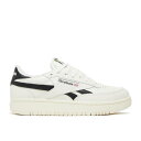 リーボック Reebok 【 Wmns Club C Double 'Chalk Black' Women Chalk/Core Black/Chalk 】 クラブ 靴 レディース靴 スニーカー レディース コア 黒色 ブラック
