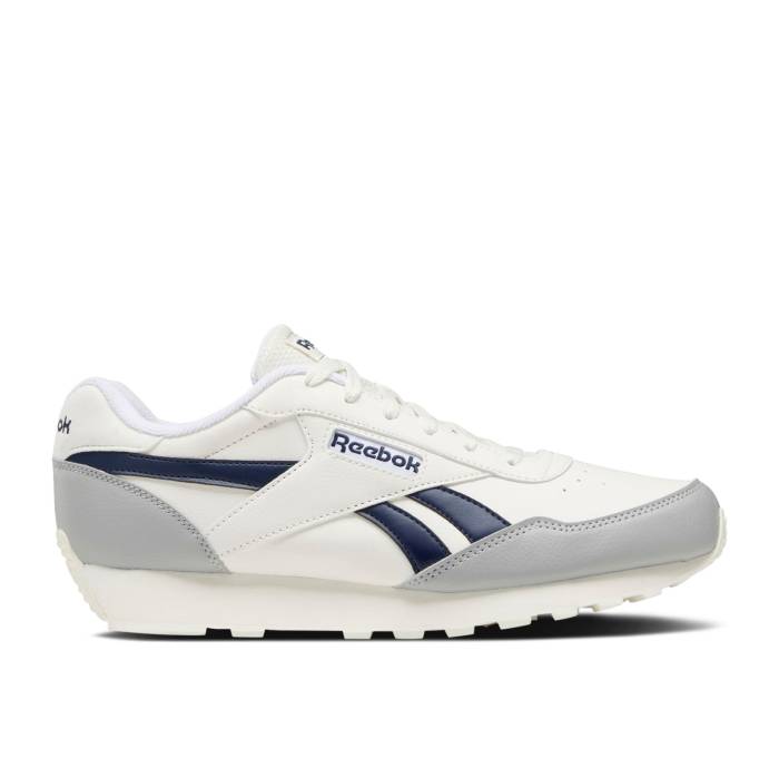 リーボック Reebok 【 Rewind Run 'Chalk Vector Navy' Men Chalk/Vector Navy/Pure Grey 3 】 ラン 靴 メンズ靴 スニーカー メンズ 紺色 ネイビー ピュア 灰色 グレー