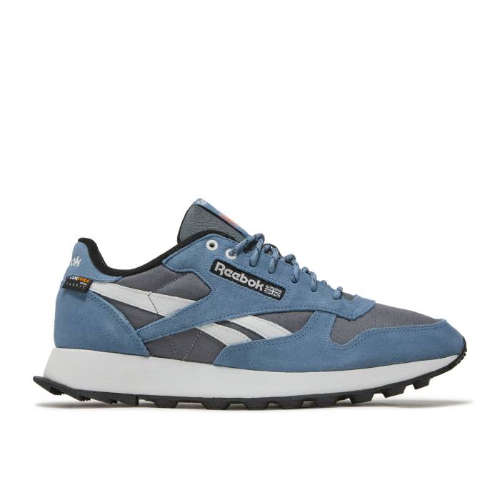リーボック Reebok 【 Classic Leather 'Grey Blue Slate' Men Cold Grey/Blue Slate/Core Black 】 クラシック レザー 青色 ブルー 靴 メンズ靴 スニーカー メンズ 灰色 グレー 青色 ブルー コア 黒色 ブラック