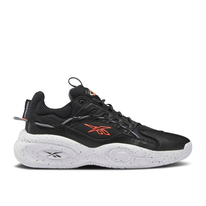 リーボック Reebok 【 Solution Mid 'Black Orange Flare' Men Core Black/Footwear White/Orange Flare 】 ミッド orange 橙・オレンジ 靴 メンズ靴 スニーカー メンズ コア 黒色 ブラック 白色 ホワイト orange 橙・オレ